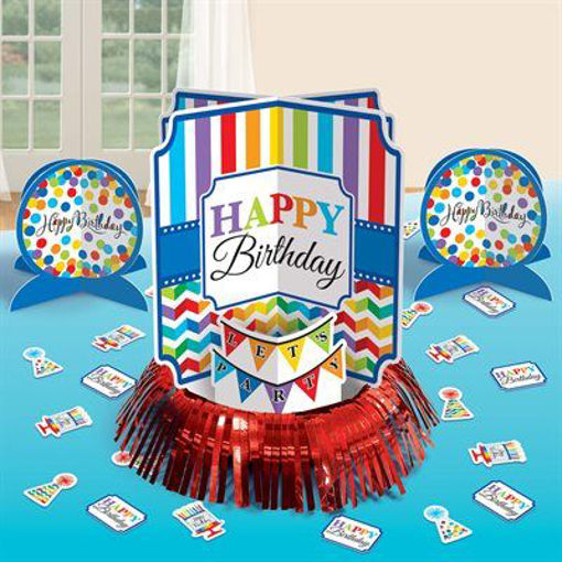 Picture of BIRGHT BIRTHDAY TABLE DECORATION KIT - 3PCS